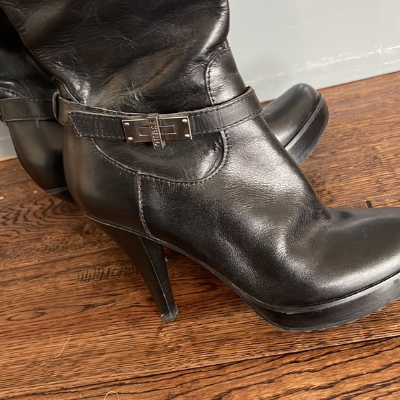 Guess black tall heeled boots - Picture 5 of 6